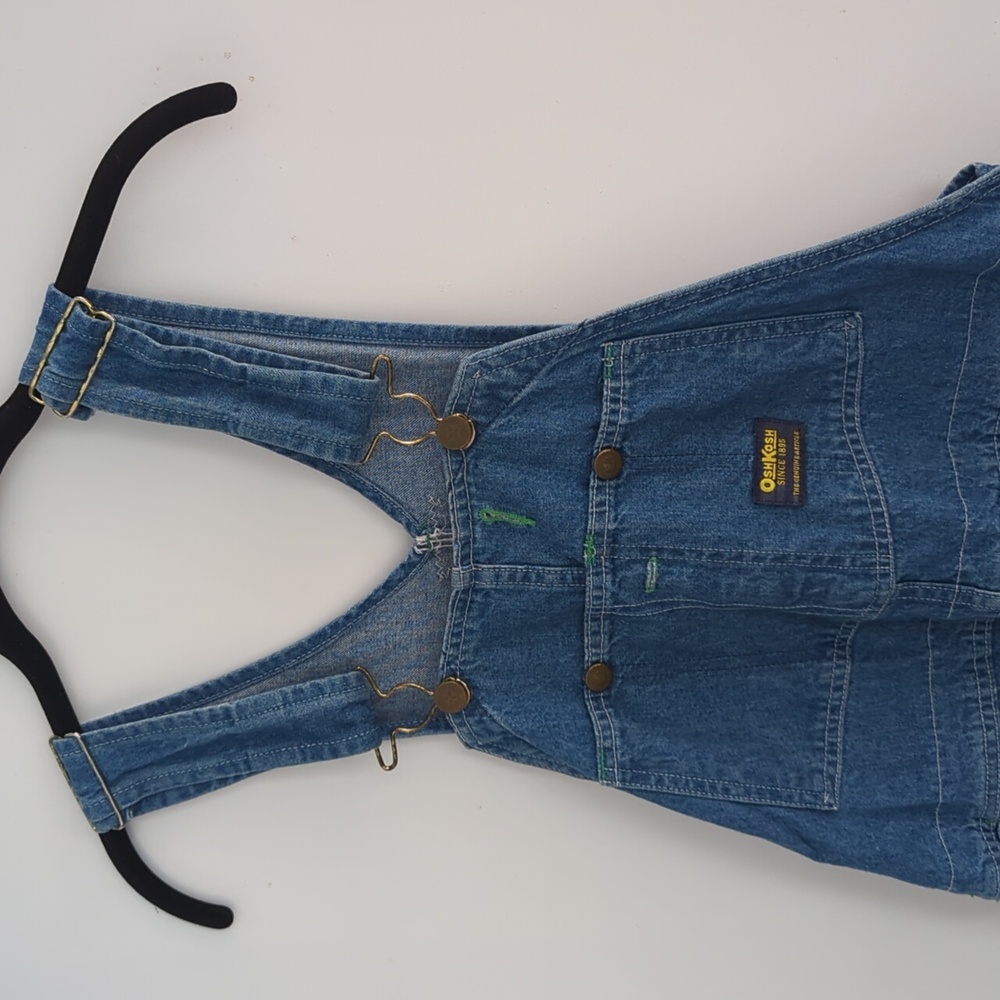 Vintage OshKosh Denim Jean Overalls Size 36x30 - Picture 2 of 11